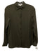 Vince Size XXS Brown Silk Button Up Long Sleeve Top Brown / XXS