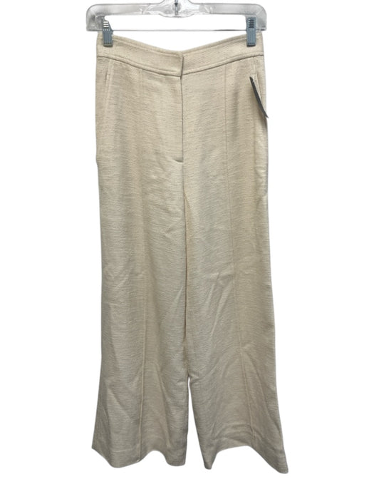 St. John Size Est. XS/S Ecru Textured Pockets Pants Ecru / Est. XS/S
