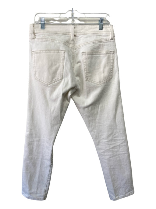 James Perse Size 30 White Cotton Solid Button Fly Men's Pants 30
