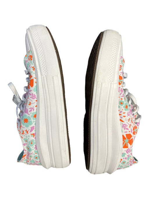 Converse Shoe Size 6 White & Multi Floral Low Top Platform Sneaker Shoes White & Multi / 6