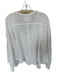 We The Free Size XS White Cotton Blend Long Sleeve Waffle Oversized Top White / XS