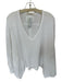 We The Free Size XS White Cotton Blend Long Sleeve Waffle Oversized Top White / XS