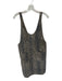 Entro Size M Tan & black Cotton Sleeveless Animal Print Front Pockets Dress Tan & black / M
