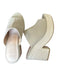 Oasis Society Shoe Size 8.5 Taupe Vegan Suede Platform Espadrille Mules Taupe / 8.5
