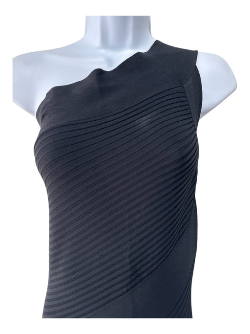 Alaia Size 42 / S Black No Fabric Tag One Shoulder Sleeveless Ribbed Maxi Dress Black / 42 / S