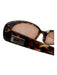 Gucci Brown & Silver Acetate Logo Tortoise Narrow tinted lens Sunglasses Brown & Silver