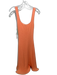 Meshki Size S Orange Cotton Blend Knit Sleeveless Structured Hem Dress Orange / S