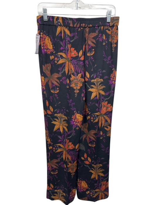 Kobi Halperin Size Small Black, Orange & Purple Silk & Polyester Pants Black, Orange & Purple / Small