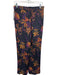 Kobi Halperin Size Small Black, Orange & Purple Silk & Polyester Pants Black, Orange & Purple / Small