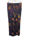 Kobi Halperin Size Small Black, Orange & Purple Silk & Polyester Pants Black, Orange & Purple / Small