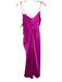 BHLDN Size 2 Fuchsia & Black Polyester Satin Spaghetti Strap Back Zip Dress Fuchsia & Black / 2