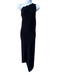 Alaia Size 42 / S Black No Fabric Tag One Shoulder Sleeveless Ribbed Maxi Dress Black / 42 / S