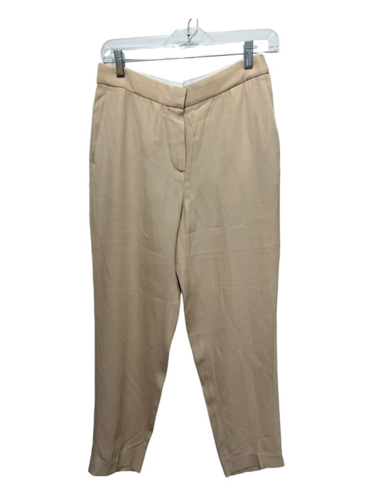 Rosetta Getty Size 6 Beige Acetate & Viscose Zip Fly Pockets Trouser Pants Beige / 6