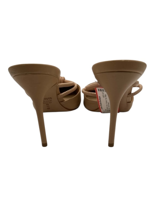 Schutz Shoe Size 9 Beige leather sole Pointed Toe Wrap Detail Mule Pumps Beige / 9