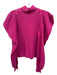 Love Shack Fancy Size S Hot pink Cashmere Puff Shoulder Bow Mock Neck Sweater Hot pink / S