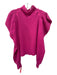 Love Shack Fancy Size S Hot pink Cashmere Puff Shoulder Bow Mock Neck Sweater Hot pink / S