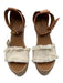 See By Chloe Shoe Size 39 Beige & Brown Textile Woven Leather Strap Sandals Beige & Brown / 39