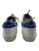 Golden Goose Shoe Size 40 White, gray & blue Leather Glitter Detail Sneakers White, gray & blue / 40
