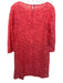 Trina Turk Size M / 10 Coral Pink Cotton Blend Lace 3/4 Sleeve Shift Dress Coral Pink / M / 10
