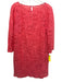 Trina Turk Size M / 10 Coral Pink Cotton Blend Lace 3/4 Sleeve Shift Dress Coral Pink / M / 10