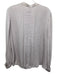 L'agence Size L Lavender Purple Silk Long Sleeve Pleated Front high neck Top Lavender Purple / L