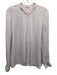 L'agence Size L Lavender Purple Silk Long Sleeve Pleated Front high neck Top Lavender Purple / L