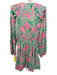 Lilly Pulitzer Size M Green, Blue & Pink Polyester Blend Tropical Floral Dress Green, Blue & Pink / M
