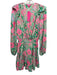 Lilly Pulitzer Size M Green, Blue & Pink Polyester Blend Tropical Floral Dress Green, Blue & Pink / M