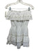 Melissa Odabash Size M White Viscose Strapless Broderie Anglaise Mini Dress White / M