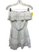 Melissa Odabash Size M White Viscose Strapless Broderie Anglaise Mini Dress White / M
