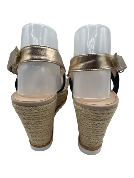 Steve Madden Shoe Size 9 Beige & Multi Canvas & Jute Wedge Slingback Sandals Beige & Multi / 9