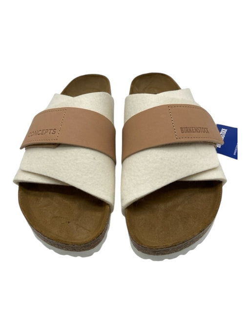 Birkenstock Shoe Size 40 Cream & Beige Wool Velcro Sandals Cream & Beige / 40