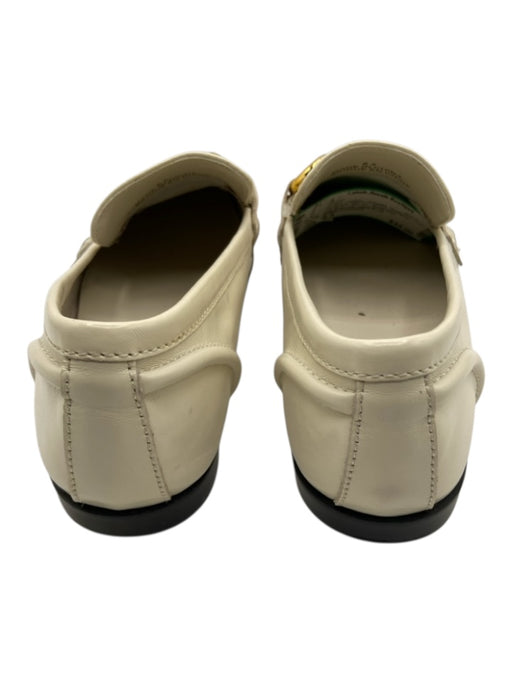 Jeffrey Campbell Shoe Size 8.5 Cream Leather Horsebit Goldtone Hardware Shoes Cream / 8.5