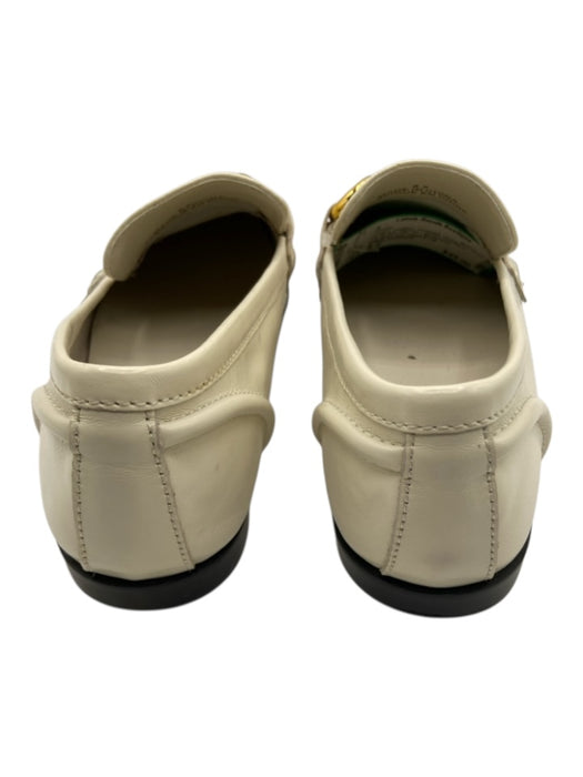 Jeffrey Campbell Shoe Size 8.5 Cream Leather Horsebit Goldtone Hardware Shoes Cream / 8.5