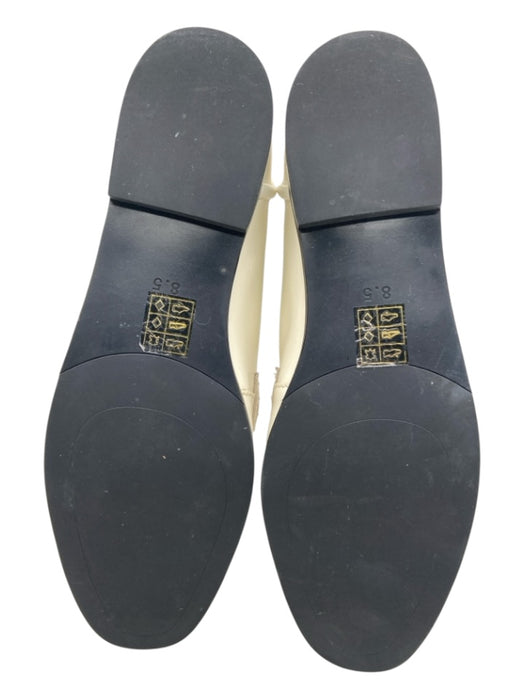 Jeffrey Campbell Shoe Size 8.5 Cream Leather Horsebit Goldtone Hardware Shoes Cream / 8.5