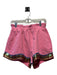 Queen of Sparkles Size XS Pink & Multi Cotton Elastic Waist Sequins Shorts Pink & Multi / XS