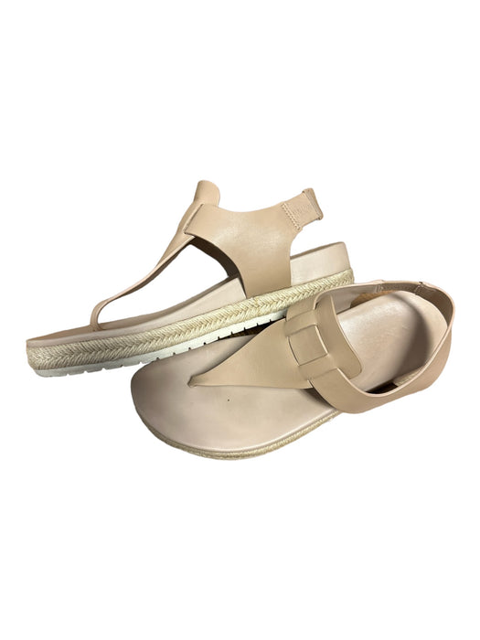 Vince Shoe Size 6.5 Tan Leather Thong Espadrille Sandals Tan / 6.5