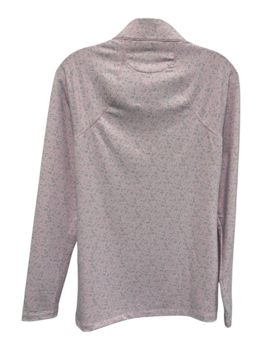 Magnolia Lane Size M Light Pink Polyester Blend Mock Neck Front Zip Top Light Pink / M
