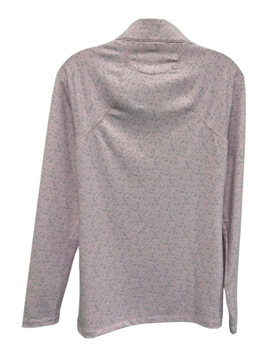 Magnolia Lane Size M Light Pink Polyester Blend Mock Neck Front Zip Top Light Pink / M