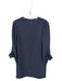 Tibi Size 8 Navy Polyester Long Sleeve Back Zip Dress Navy / 8