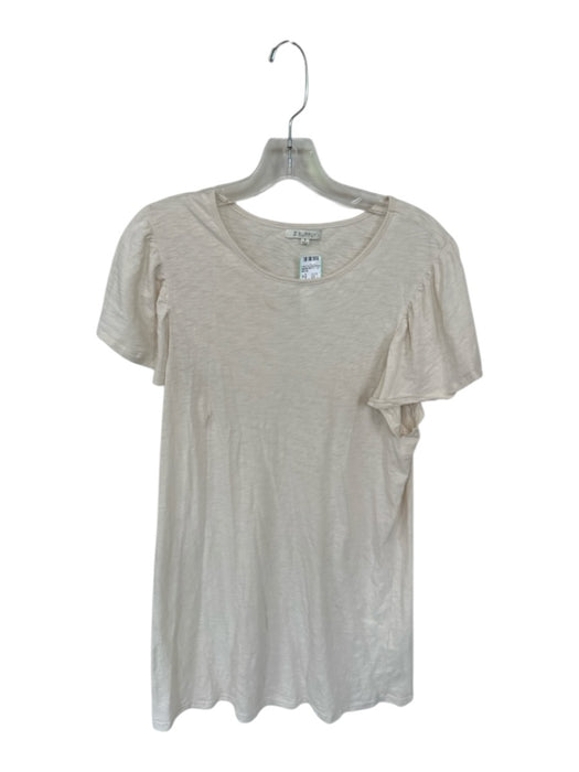 Z Supply Size S Cream Cotton T Shirt Dress Cream / S