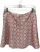 Tory Burch Size 6 Orange & cream Cotton Blend Stitch Detail Side Zip Mini Skirt Orange & cream / 6