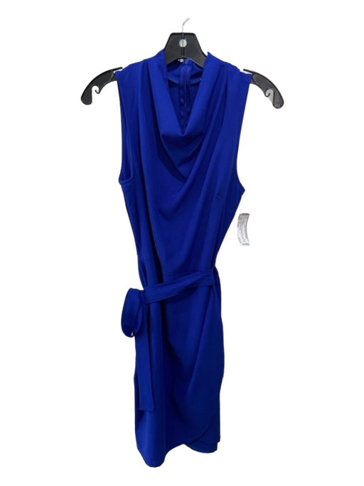 Karlie Size Small Royal Blue Polyester Blend Sleeveless Bow Detail Dress Royal Blue / Small