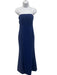 Likely Size 2 Navy Blue Polyester Blend Open Back Strapless Slit Gown Navy Blue / 2