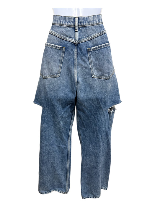 Maison Margiela Size 40/4 Medium Wash Cotton Denim High Rise Distressed Jeans Medium Wash / 40/4