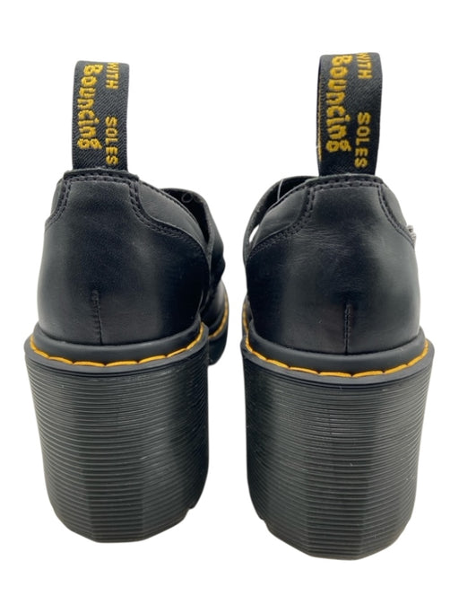 Dr. Martens Shoe Size 8 Black Leather Upper Block Heel Mary Jane Pumps Black / 8