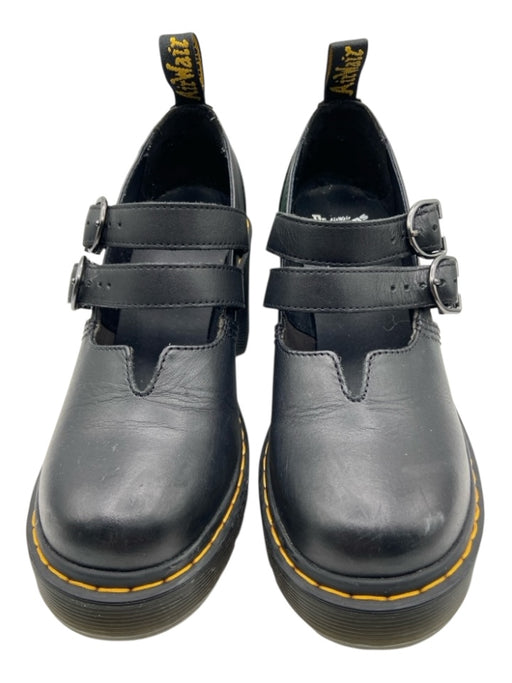 Dr. Martens Shoe Size 8 Black Leather Upper Block Heel Mary Jane Pumps Black / 8