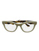 Prada White, Brown, Black Acetate Wayfarer Tortoise Shell Clear Lens Glasses White, Brown, Black