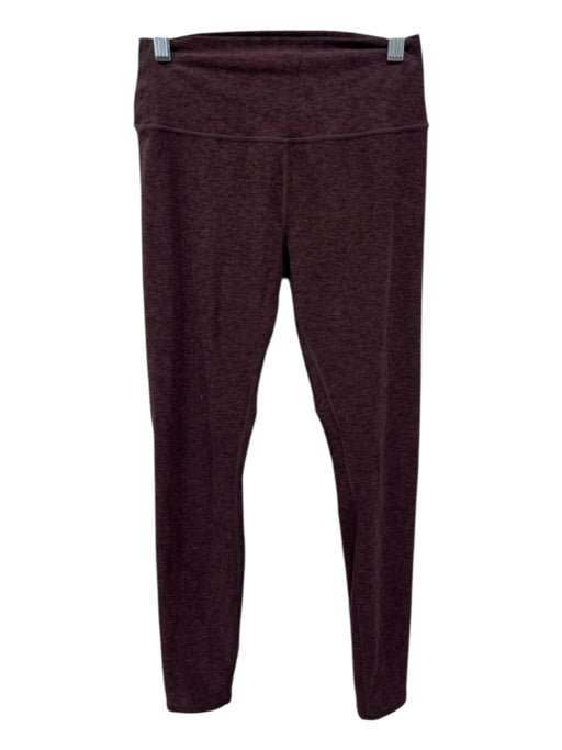 Alo Size S Burgundy Red & Black High Rise Heathered Full length Leggings Burgundy Red & Black / S