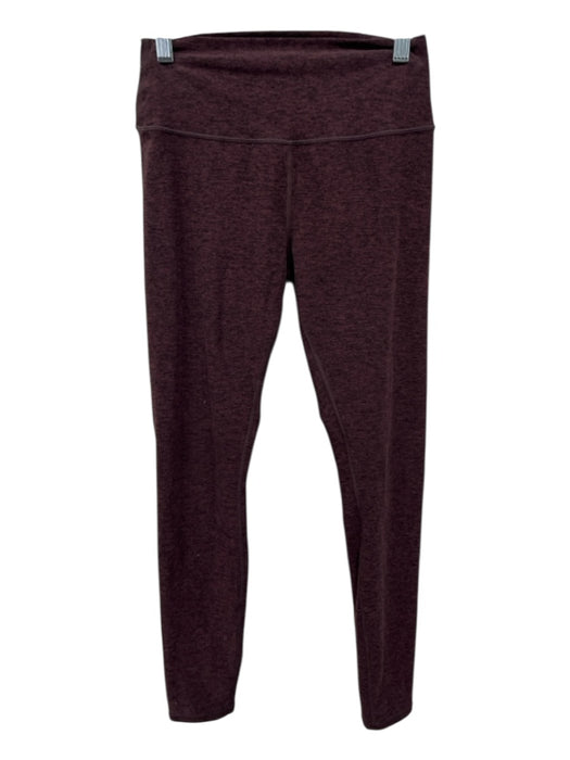 Alo Size S Burgundy Red & Black High Rise Heathered Full length Leggings Burgundy Red & Black / S